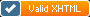 XHTML 1.0 Valid